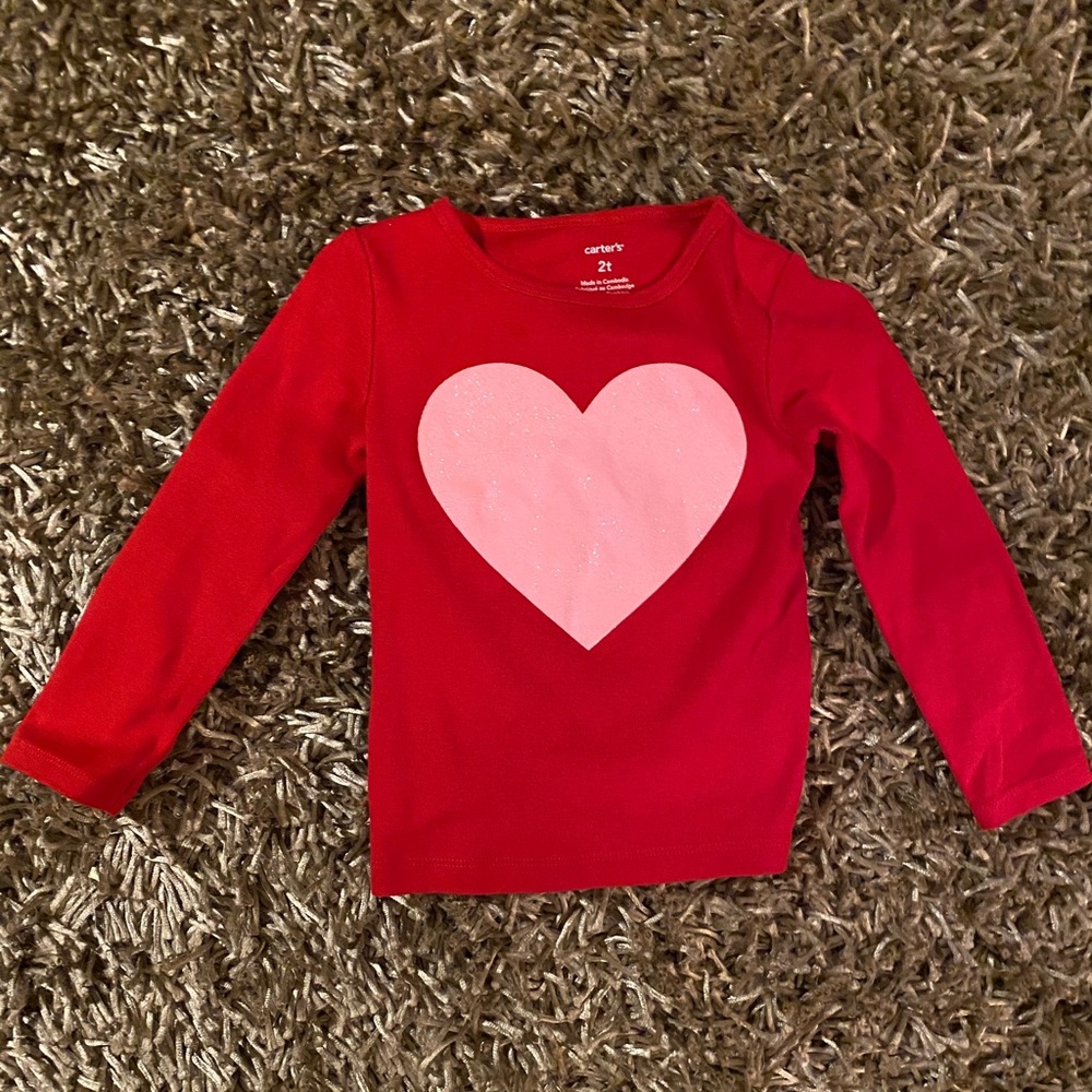 Girls Heart Shirt 2T